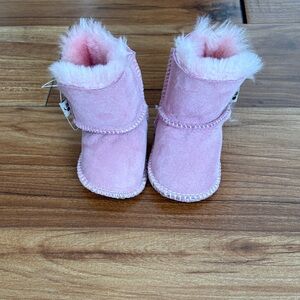 BearPaw Pink Baby Walker Shoes